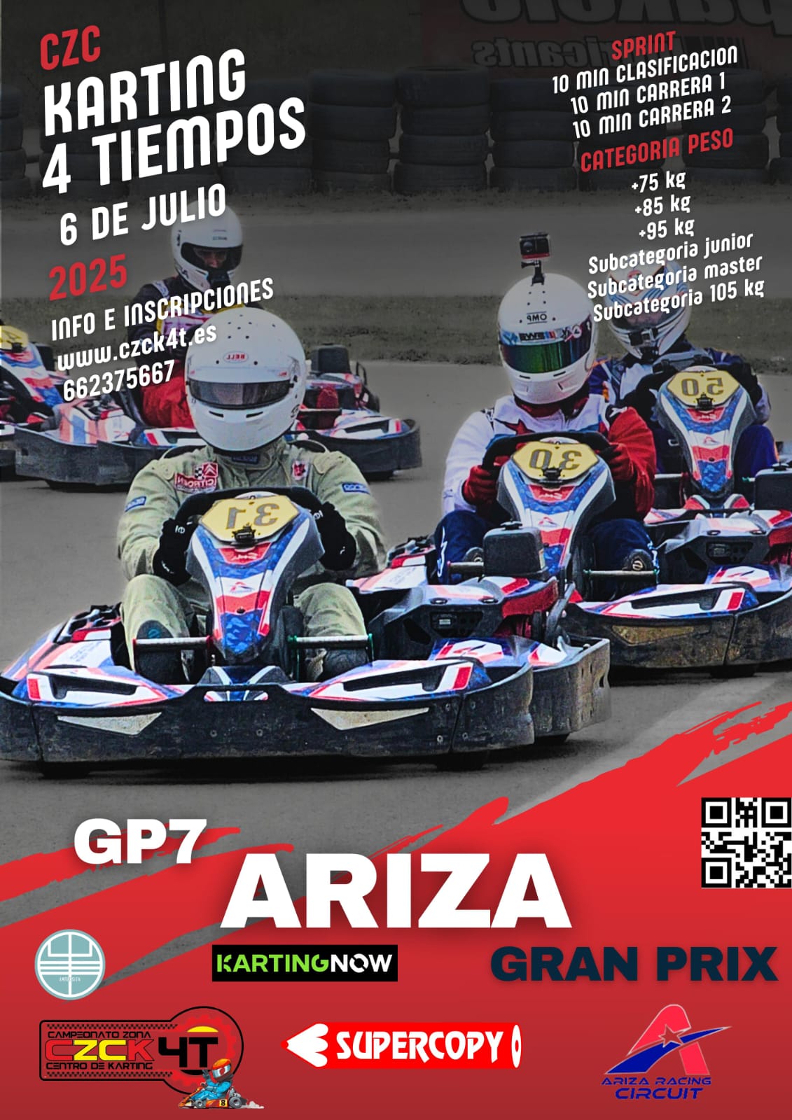 APÚNTATE A LA SEPTIMA CARRERA DEL CAMPEONATO CZCK4T